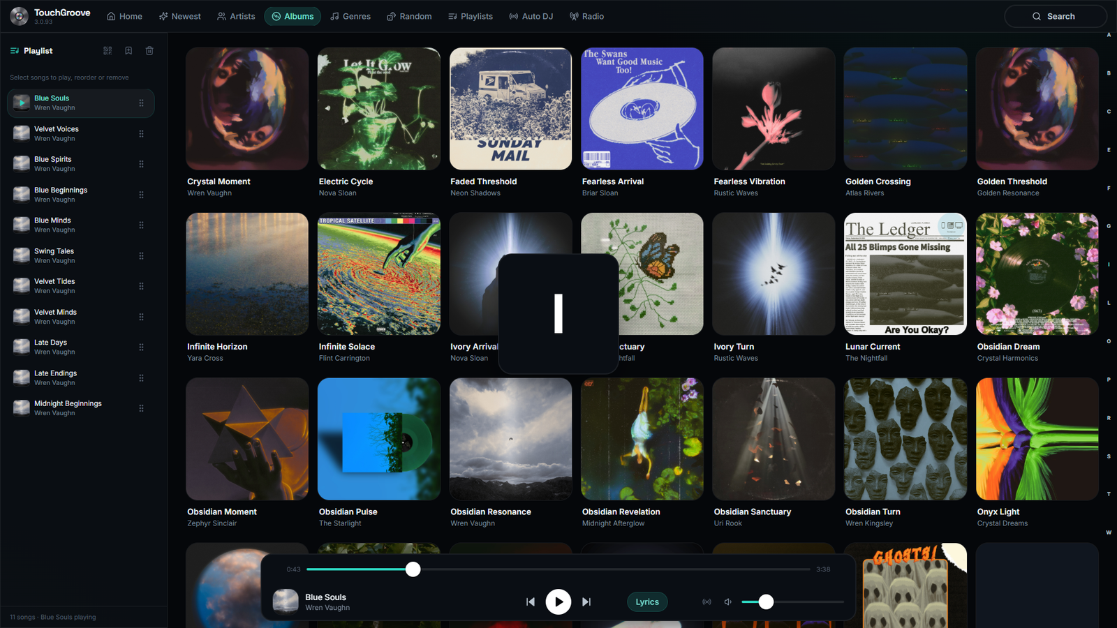 Jump by letter in a large music library