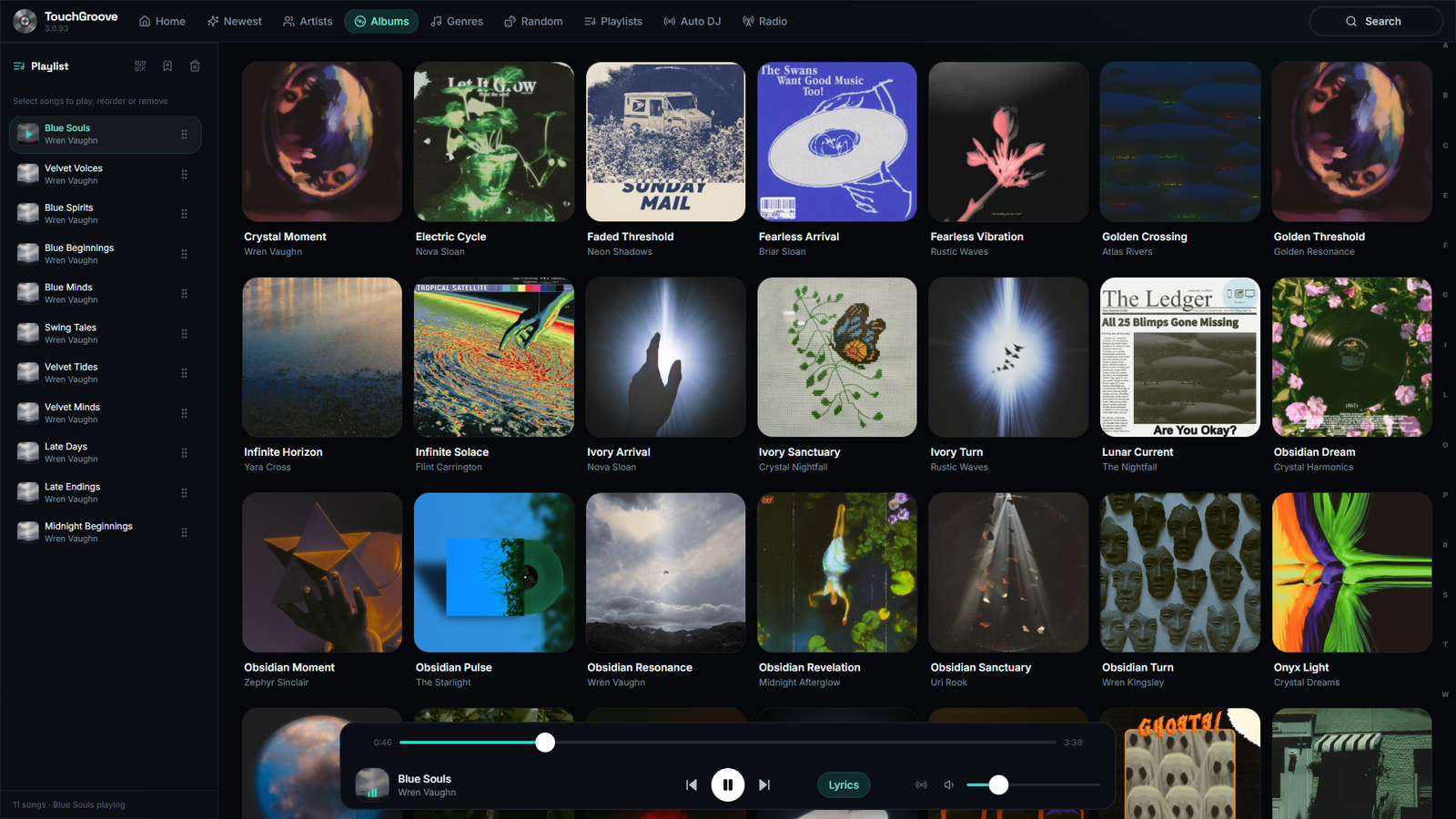 Merged local and Navidrome library